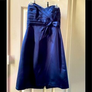NEVER WORN! Navy blue Alfred Angelo Size 10